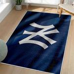 mlb new york yankees area rug non slip baseball carpet home decor gift idea for fans living room nyy18