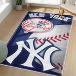 mlb new york yankees area rug non slip baseball carpet home decor gift idea for fans living room nyy20