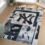 mlb new york yankees area rug non slip baseball carpet home decor gift idea for fans living room nyy26