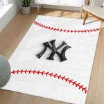 mlb new york yankees area rug non slip baseball carpet home decor gift idea for fans living room nyy32