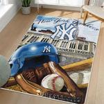 mlb new york yankees area rug non slip baseball carpet home decor gift idea for fans living room nyy42