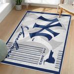 mlb new york yankees area rug non slip baseball carpet home decor gift idea for fans living room nyy57