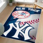 mlb new york yankees area rug non slip baseball carpet home decor gift idea for fans living room nyy58