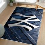mlb new york yankees area rug non slip baseball carpet home decor gift idea for fans living room nyy63