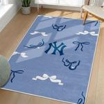 mlb new york yankees area rug non slip baseball carpet home decor gift idea for fans living room nyy67