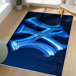 mlb new york yankees area rug non slip baseball carpet home decor gift idea for fans living room nyy69