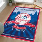 mlb new york yankees area rug non slip baseball carpet home decor gift idea for fans living room nyy7