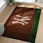 mlb new york yankees area rug non slip baseball carpet home decor gift idea for fans living room nyy71