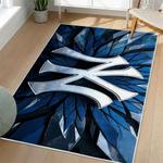 mlb new york yankees area rug non slip baseball carpet home decor gift idea for fans living room nyy74