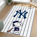 mlb new york yankees area rug non slip baseball carpet home decor gift idea for fans living room nyy8
