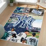 mlb new york yankees area rug non slip baseball carpet home decor gift idea for fans living room nyy89
