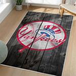 mlb new york yankees area rug non slip baseball carpet home decor gift idea for fans living room nyy91