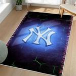 mlb new york yankees area rug non slip baseball carpet home decor gift idea for fans living room nyy95