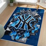 mlb new york yankees area rug non slip baseball carpet home decor gift idea for fans living room nyy98