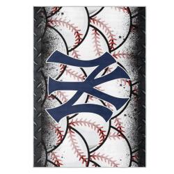 mlb new york yankees area rug non slip baseball carpet home decor gift idea for fans nyy100