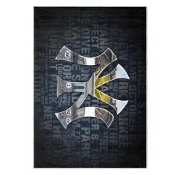 mlb new york yankees area rug non slip baseball carpet home decor gift idea for fans nyy101