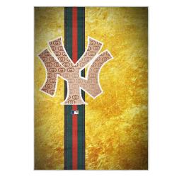 mlb new york yankees area rug non slip baseball carpet home decor gift idea for fans nyy103