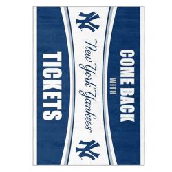 mlb new york yankees area rug non slip baseball carpet home decor gift idea for fans nyy109