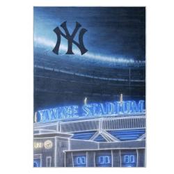 mlb new york yankees area rug non slip baseball carpet home decor gift idea for fans nyy115