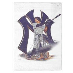 mlb new york yankees area rug non slip baseball carpet home decor gift idea for fans nyy127