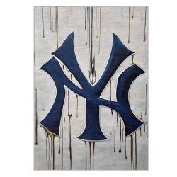 mlb new york yankees area rug non slip baseball carpet home decor gift idea for fans nyy149