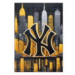 mlb new york yankees area rug non slip baseball carpet home decor gift idea for fans nyy151