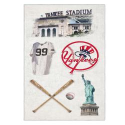 mlb new york yankees area rug non slip baseball carpet home decor gift idea for fans nyy159