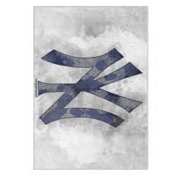 mlb new york yankees area rug non slip baseball carpet home decor gift idea for fans nyy166