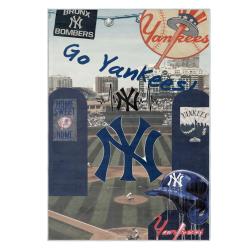 mlb new york yankees area rug non slip baseball carpet home decor gift idea for fans nyy21