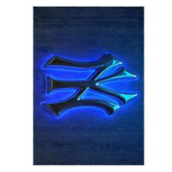 mlb new york yankees area rug non slip baseball carpet home decor gift idea for fans nyy31