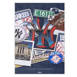 mlb new york yankees area rug non slip baseball carpet home decor gift idea for fans nyy76