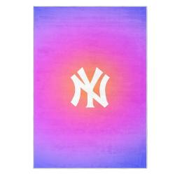 mlb new york yankees area rug non slip baseball carpet home decor gift idea for fans nyy81