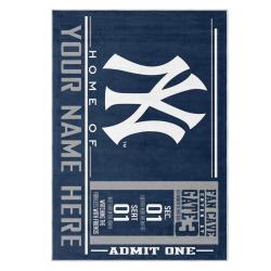 mlb new york yankees area rug non slip baseball carpet home decor gift idea for fans nyy85