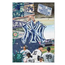 mlb new york yankees area rug non slip baseball carpet home decor gift idea for fans nyy89