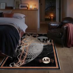 mlb san francisco giants area rug non slip baseball carpet home decor gift idea for fans bedroom sfg106