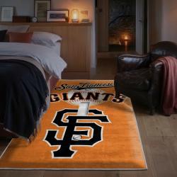 mlb san francisco giants area rug non slip baseball carpet home decor gift idea for fans bedroom sfg107