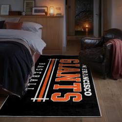 mlb san francisco giants area rug non slip baseball carpet home decor gift idea for fans bedroom sfg110