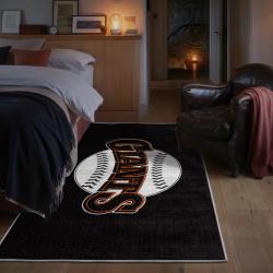 mlb san francisco giants area rug non slip baseball carpet home decor gift idea for fans bedroom sfg118