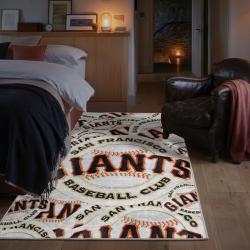 mlb san francisco giants area rug non slip baseball carpet home decor gift idea for fans bedroom sfg123