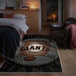mlb san francisco giants area rug non slip baseball carpet home decor gift idea for fans bedroom sfg14