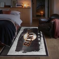 mlb san francisco giants area rug non slip baseball carpet home decor gift idea for fans bedroom sfg158
