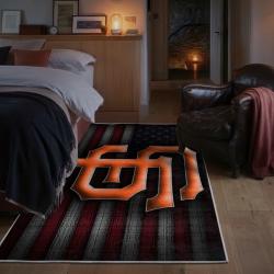mlb san francisco giants area rug non slip baseball carpet home decor gift idea for fans bedroom sfg162