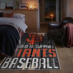 mlb san francisco giants area rug non slip baseball carpet home decor gift idea for fans bedroom sfg166