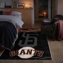 mlb san francisco giants area rug non slip baseball carpet home decor gift idea for fans bedroom sfg17