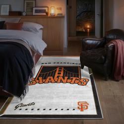 mlb san francisco giants area rug non slip baseball carpet home decor gift idea for fans bedroom sfg171