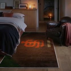 mlb san francisco giants area rug non slip baseball carpet home decor gift idea for fans bedroom sfg186