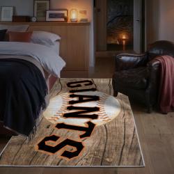 mlb san francisco giants area rug non slip baseball carpet home decor gift idea for fans bedroom sfg199