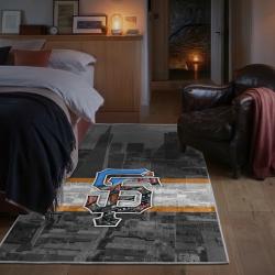 mlb san francisco giants area rug non slip baseball carpet home decor gift idea for fans bedroom sfg22