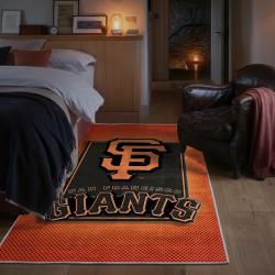 mlb san francisco giants area rug non slip baseball carpet home decor gift idea for fans bedroom sfg28