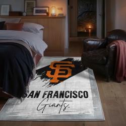 mlb san francisco giants area rug non slip baseball carpet home decor gift idea for fans bedroom sfg3